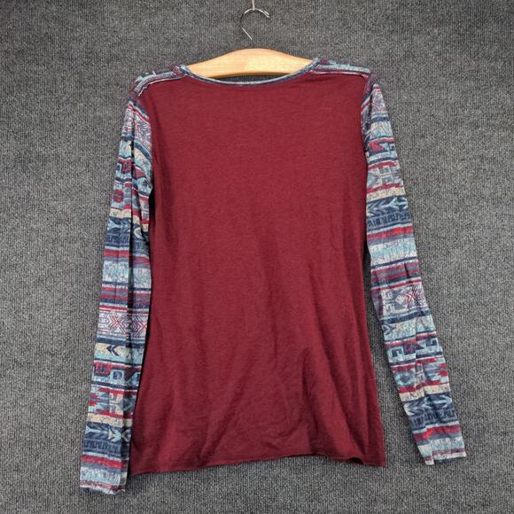 Panhandle Long Sleeve T Shirt Earn Your Spurs Rodeo Spirit Size M Red Western - Picture 3 of 10